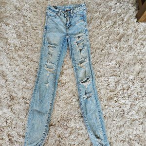 American Eagle Super High Rise Jeggings 000